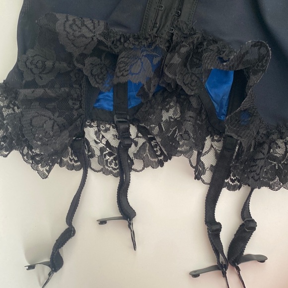 DBF Royal Blue Lace Corset Teddy - Picture 7 of 10